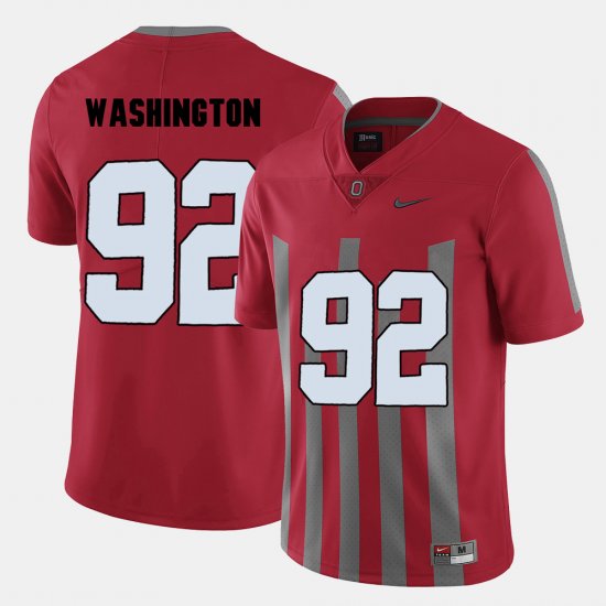 #92 Adolphus Washington College Football OSU Men Red Jersey 223310-525