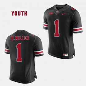 #1 Braxton Miller College Football Ohio State Youth Black Jersey 981506-584 #1 Braxton Miller College Football Ohio State Youth Black Jersey 981506-584