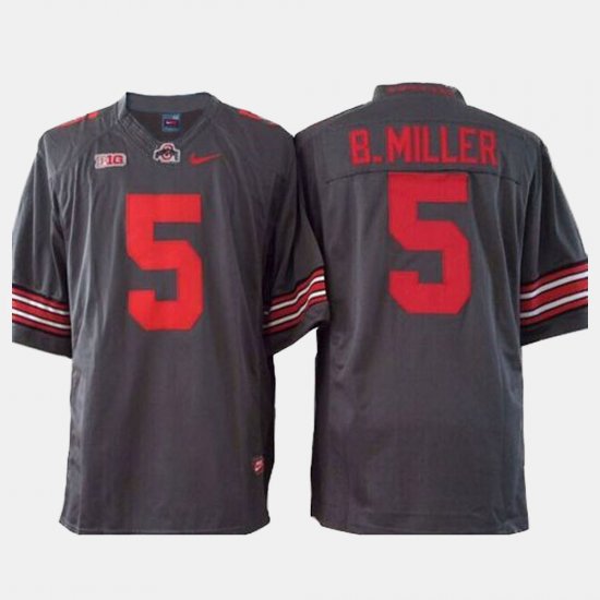 #5 Braxton Miller College Football OSU Youth Gray Jersey 971513-645