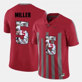 #5 Braxton Miller Pictorial Fashion OSU Buckeyes Men Red Jersey 645173-133 #5 Braxton Miller Pictorial Fashion OSU Buckeyes Men Red Jersey 645173-133