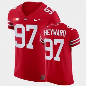 #97 Cameron Heyward College Football Ohio State Elite Men's All Scarlet Jersey 786196-179