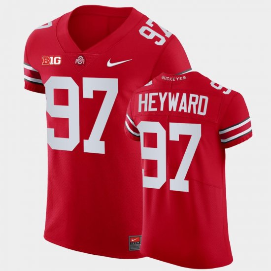 #97 Cameron Heyward College Football Ohio State Elite Men\'s All Scarlet Jersey 786196-179