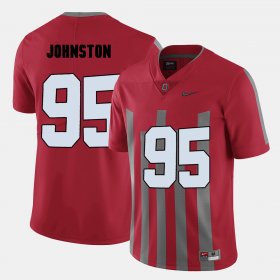 #95 Cameron Johnston College Football OSU Buckeyes Men Red Jersey 244842-494