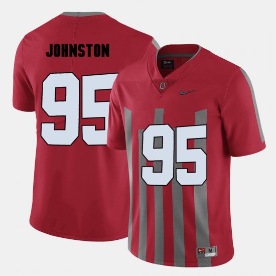 #95 Cameron Johnston College Football OSU Buckeyes Men Red Jersey 244842-494