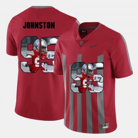 #95 Cameron Johnston Pictorial Fashion OSU Mens Red Jersey 661955-429