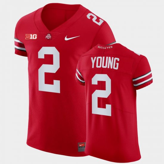 #2 Chase Young College Football Ohio State Elite Men All Scarlet Jersey 487764-747