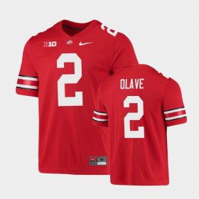 #2 Chris Olave Game OSU Men Scarlet Jersey 353797-519