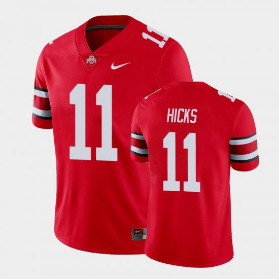 #11 C.J. Hicks Game Ohio State Men Red Jersey 337361-592