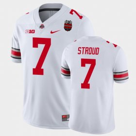 #7 C.J. Stroud 100th Anniversary OSU 100th Year Stadium Anniversary Men's White Jersey 803863-704 #7 C.J. Stroud 100th Anniversary OSU 100th Year Stadium Anniversary Men's White Jersey 803863-704