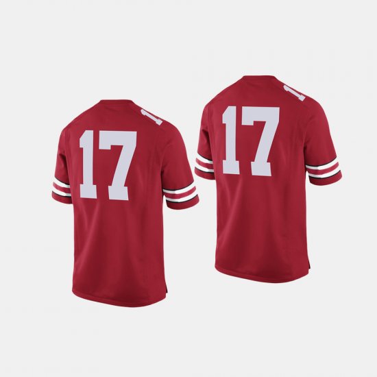 #17 College Football Ohio State Buckeyes Men\'s Scarlet Jersey 542640-123