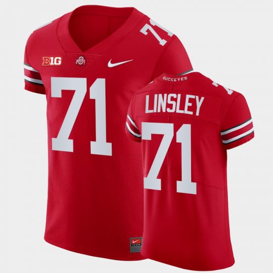 #71 Corey Linsley College Football Ohio State Buckeyes Elite Men All Scarlet Jersey 624821-742