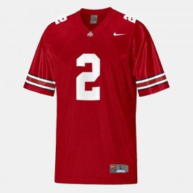 #2 Cris Carter College Football OSU Buckeyes Men's Red Jersey 329288-242