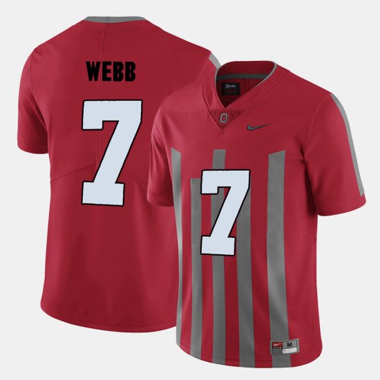 #7 Damon Webb College Football Ohio State Men\'s Red Jersey 659493-333