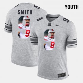 #9 Devin Smith Pictorital Gridiron Fashion Ohio State Pictorial Gridiron Fashion Youth Gray Jersey 657201-356