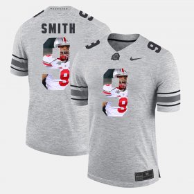 #9 Devin Smith Pictorital Gridiron Fashion Ohio State Buckeyes Pictorial Gridiron Fashion Men Gray Jersey 821861-379