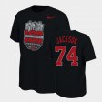 #74 Donovan Jackson 100th Anniversary Ohio State 100th Year Stadium Anniversary Mens Black T-Shirt 808643-222