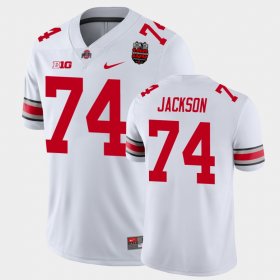 #74 Donovan Jackson 100th Anniversary OSU Buckeyes 100th Year Stadium Anniversary Men's White Jersey 659655-274