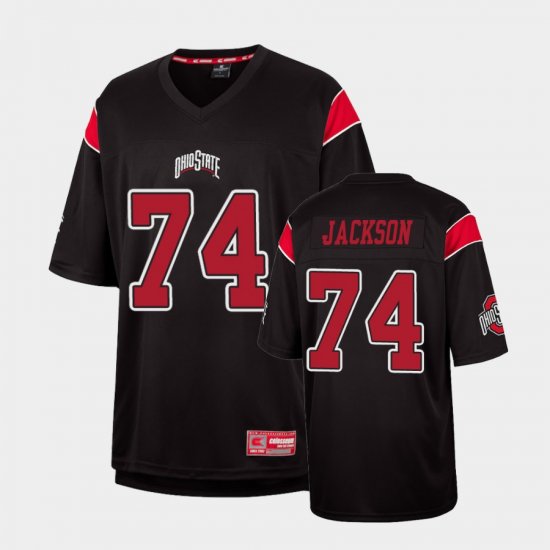 #74 Donovan Jackson Replica Ohio State Fashion Men Black Jersey 430981-544