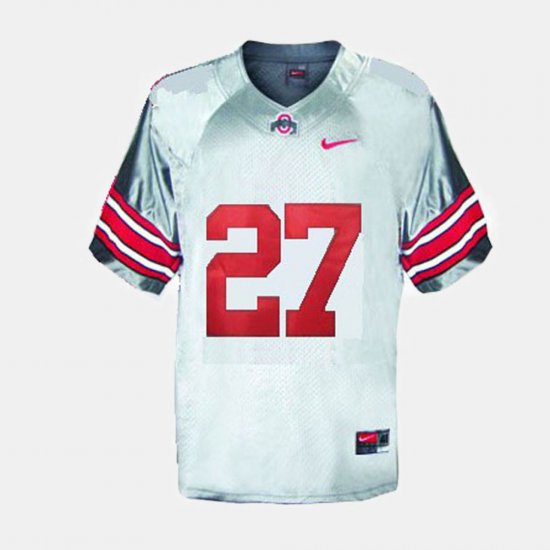#27 Eddie George College Football Ohio State Buckeyes Youth Gray Jersey 822499-254