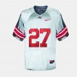 #27 Eddie George College Football OSU Men's Gray Jersey 631675-162