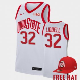 #32 E.J. Liddell College Basketball OSU Buckeyes Free Hat Men's Liddell Jersey 539703-215