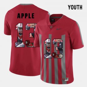 #13 Eli Apple Pictorial Fashion Ohio State Youth Red Jersey 348868-507