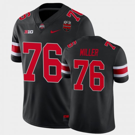 #76 Harry Miller 100th Anniversary Ohio State Buckeyes 100th Year Stadium Anniversary Men\'s Black Jersey 906399-789