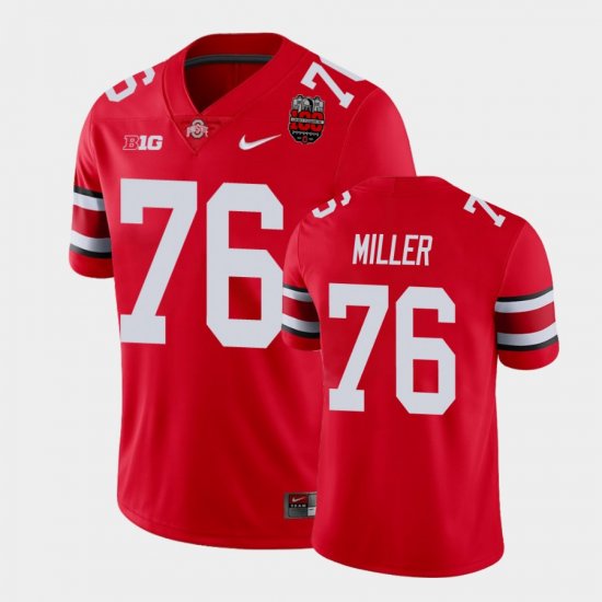 #76 Harry Miller 100th Anniversary Ohio State Buckeyes 100th Year Stadium Anniversary Men\'s Red Jersey 990868-259