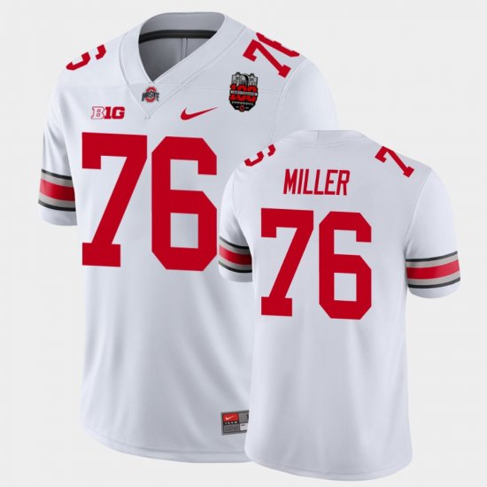 #76 Harry Miller 100th Anniversary Ohio State 100th Year Stadium Anniversary Men\'s White Jersey 840341-502