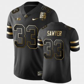 #33 Jack Sawyer 100th Anniversary OSU 100th Year Stadium Anniversary Golden Men's Black Jersey 544407-910