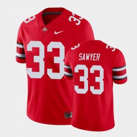 #33 Jack Sawyer Game OSU Buckeyes Men Red Jersey 535525-124