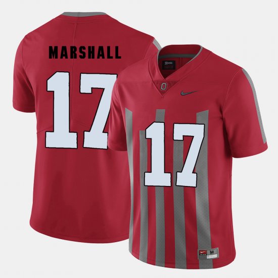 #17 Jalin Marshall College Football Ohio State Men Red Jersey 778954-718