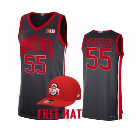 #55 Jamari Wheeler College Basketball Ohio State Buckeyes Limited Mens Gray Jersey 757999-418