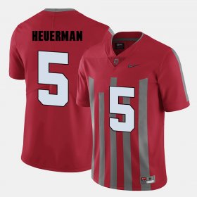 #5 Jeff Heuerman College Football OSU Men's Red Jersey 135060-583