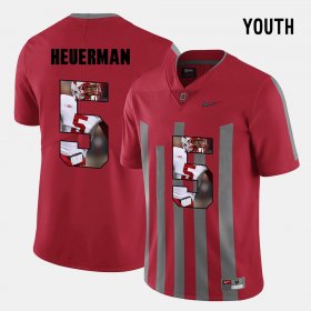 #5 Jeff Heuerman Pictorial Fashion OSU Buckeyes Youth Red Jersey 825079-878