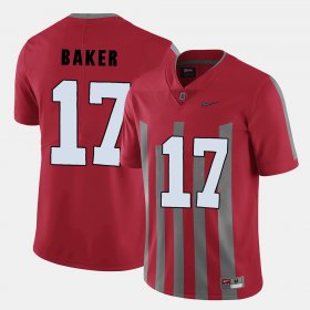 #17 Jerome Baker College Football Ohio State Men Red Jersey 811430-967