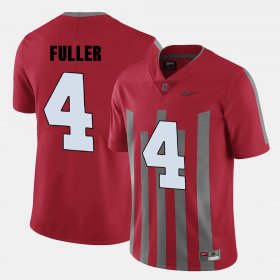 #4 Jordan Fuller College Football Ohio State Men's Red Jersey 682142-387