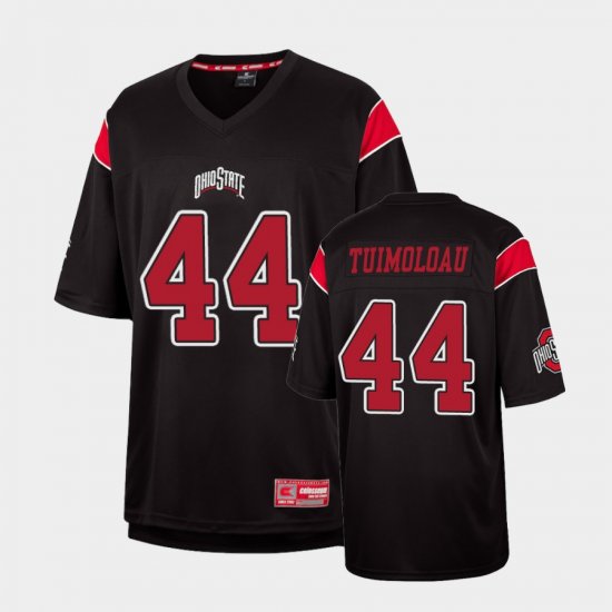 #44 J.T. Tuimoloau Replica Ohio State Fashion Men\'s Black Jersey 733174-653