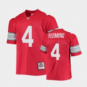 #4 Julian Fleming College Football OSU 1995 Authentic Throwback Legacy Mens Scarlet Jersey 659415-160