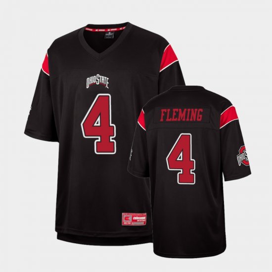 #4 Julian Fleming Replica OSU Fashion Mens Black Jersey 927689-272