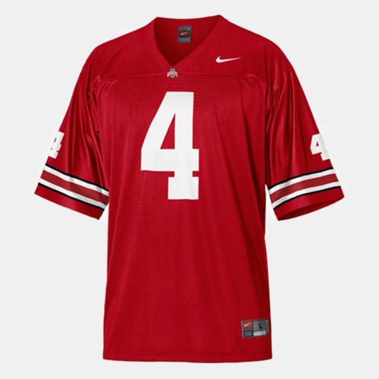 #4 Kirk Herbstreit College Football Ohio State Buckeyes Mens Red Jersey 121287-733