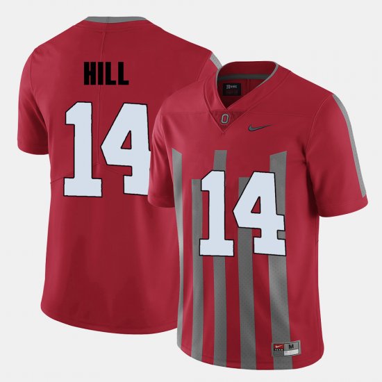 #14 K.J. Hill College Football Ohio State Buckeyes Men Red Jersey 421092-591