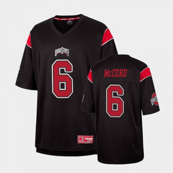 #6 Kyle McCord Replica Ohio State Buckeyes Fashion Mens Black Jersey 960128-234