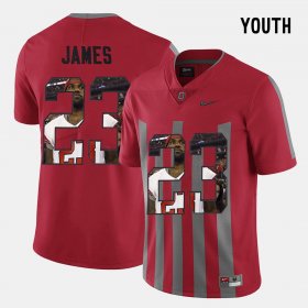#23 Lebron James Pictorial Fashion OSU Buckeyes Youth Red Jersey 822379-481