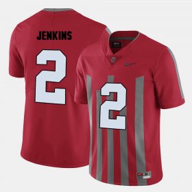 #2 Malcolm Jenkins College Football Ohio State Mens Red Jersey 615408-758