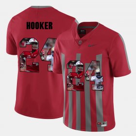 #24 Malik Hooker Pictorial Fashion Ohio State Buckeyes Mens Red Jersey 777025-923