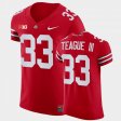 #33 Master Teague III College Football Ohio State Buckeyes Elite Mens All Scarlet Jersey 948445-991