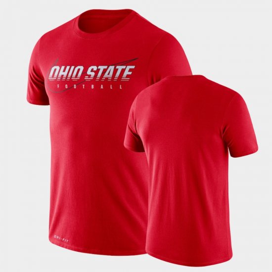 Facility Performance Ohio State Buckeyes Mens Scarlet T-Shirt 951832-595