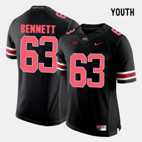 #63 Michael Bennett College Football Ohio State Youth Black Jersey 994164-384