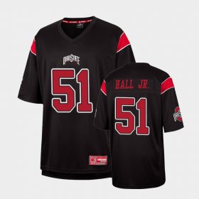 #51 Michael Hall Jr. Replica OSU Fashion Men Black Jersey 195562-610